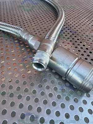 Unbranded Stainless Steel Braided Hose 52" w/ Quick Release Fitting