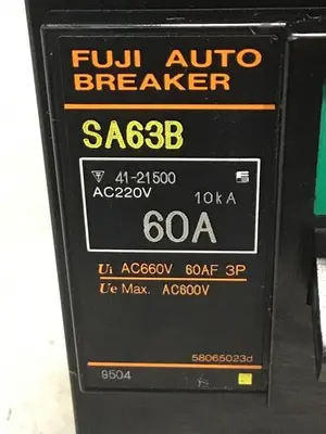 USED FUJI ELECTRIC SA63B-60 AMP