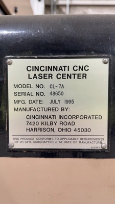 USED 1995 CINCINNATI INC CL-7