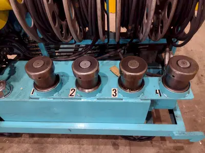 40 TON MODERN HYDRAULICS 4 CYLINDER PORTABLE HYDRAULIC DIE SETTING & SEPARATING SYSTEM: STOCK #23776