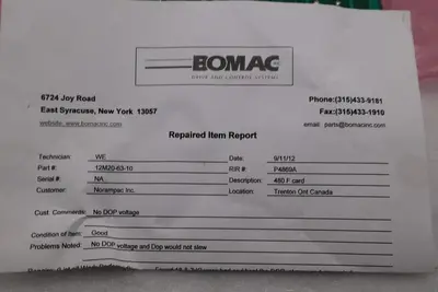 BOMAC ELECTRO-FLYTE 12M20-00023-61 / 12M2000023 BOARD STOCK 3759A