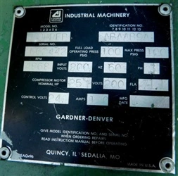 Used GARDNER _UNKNOWN_ Tank Mounted Air Compressors Connecticut US | DMC Industries #1281675