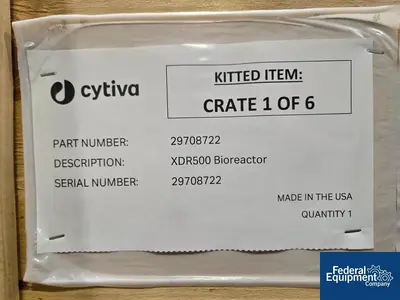 NEW Cytiva 500 Liter Cytiva XDR-500 Bioreactor System