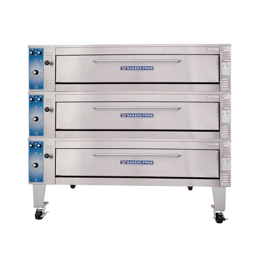 Bakers Pride EP-3-8-5736 Super Deck Floor Model Triple Pizza Deck Oven - 208v