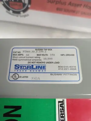New | in-Stock STARLINE FD60-30-3-250-4 Miscellaneous Equipment (Electrical & Power) | Surplus Asset Holdings #1197732