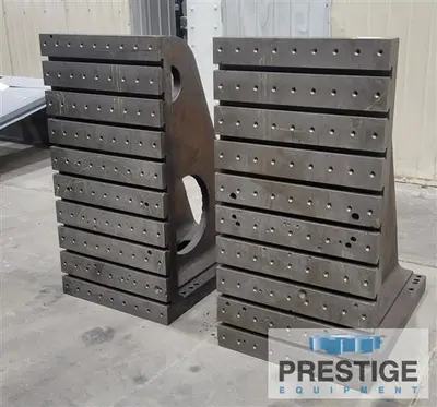 48"  x 24"  x  36" , T-Slotted Angle Plates, Drilled & Tapped Qty 2