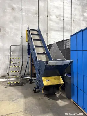 Used Inclined Belt Conveyor – 26” Wide Belt | 126” Discharge Height | 153” Overall Length | Mild Steel Frame