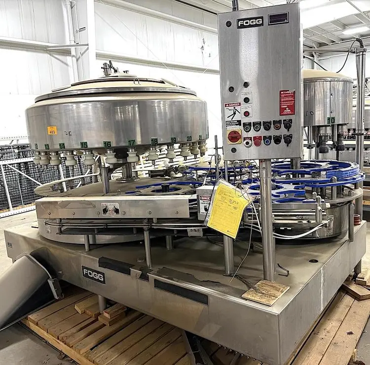Used 1999 FOGG FILLER CO. 3010 Overflow Pressure Gravity Liquid Fillers Pennsylvania US | Ferguson Packaging Machinery #1493454