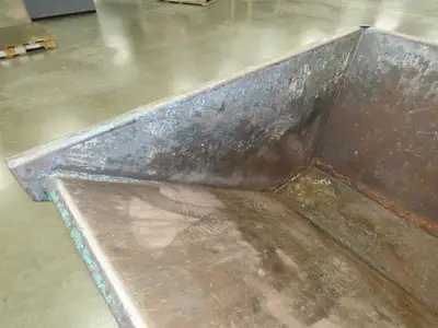Wright Self Dumping Hopper 1 Yd Capacity 4000lb 7 Gauge Steel