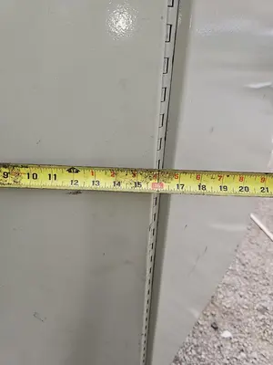 72" x 16" Twin Door Heavy Duty Electrical Control Enclosure Cabinet