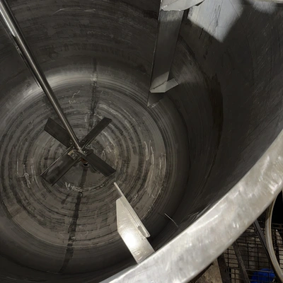 8,000L Stainless Steel Paddle Mix Tank – 7.5 kW
