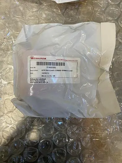 EDWARDS Y14035080 HTR BELLOWS 63MMD 80MMLG .2W