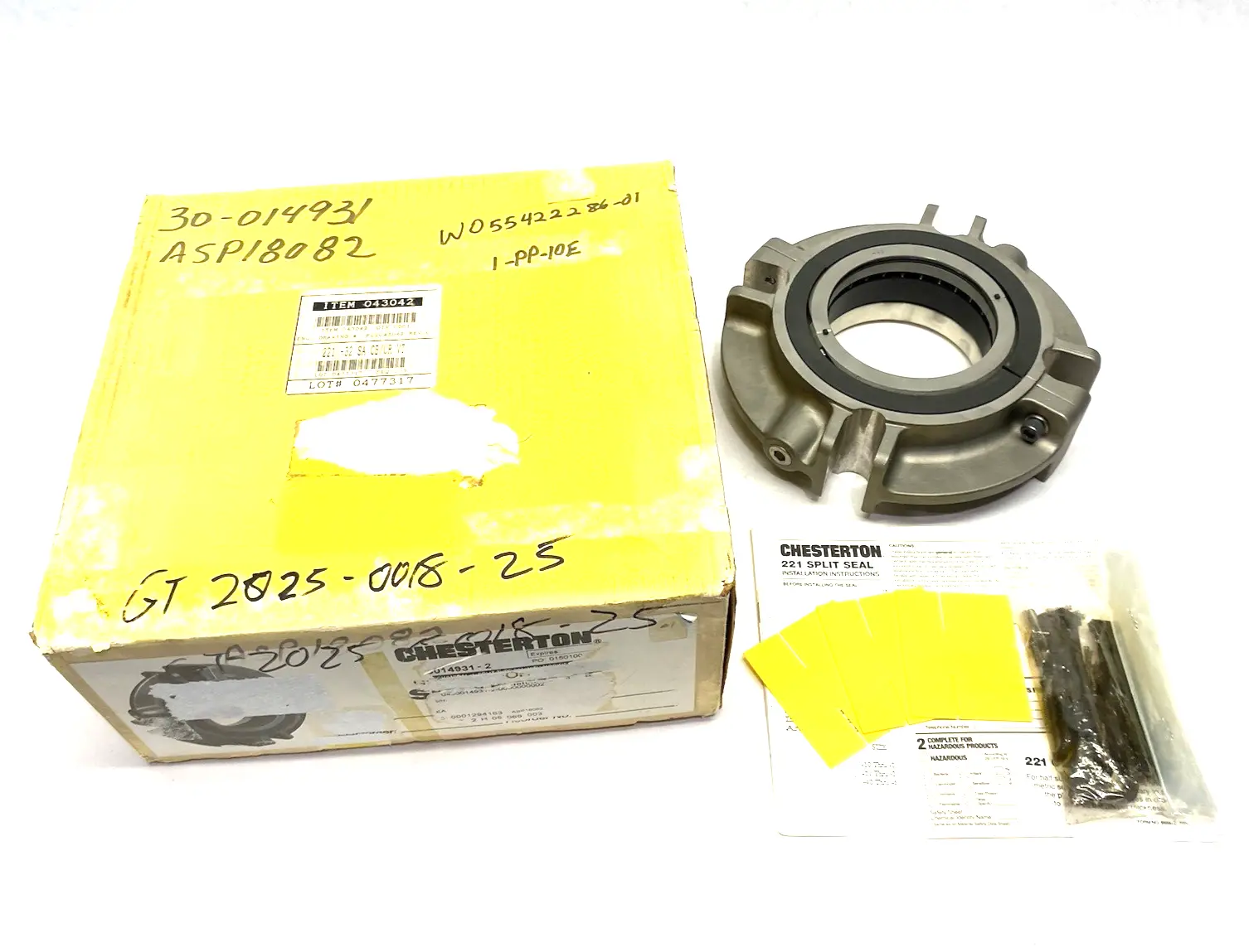 USED CHESTERTON HIGH PERFORMANCE SPLIT-SEAL CB/CR 4.00 SHAFT SIZE 043042