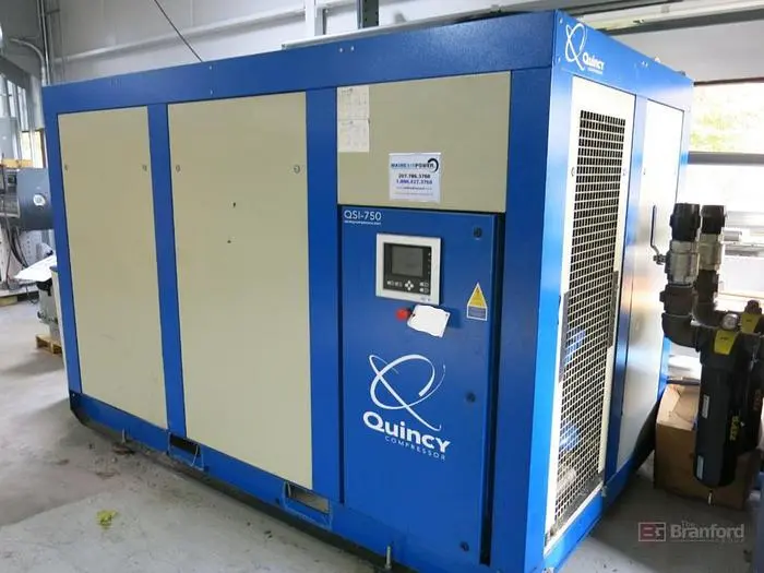 Used 2016 QUINCY QSI-750 Rotary Screw & Sliding Vane Air Compressors Wisconsin US | Lemke Machinery Sales #305392