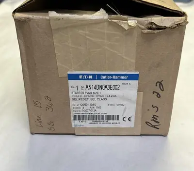 New | in-Stock EATON AN14DN0A3E002 Starters Ohio US | Surplus Asset Holdings #1242951
