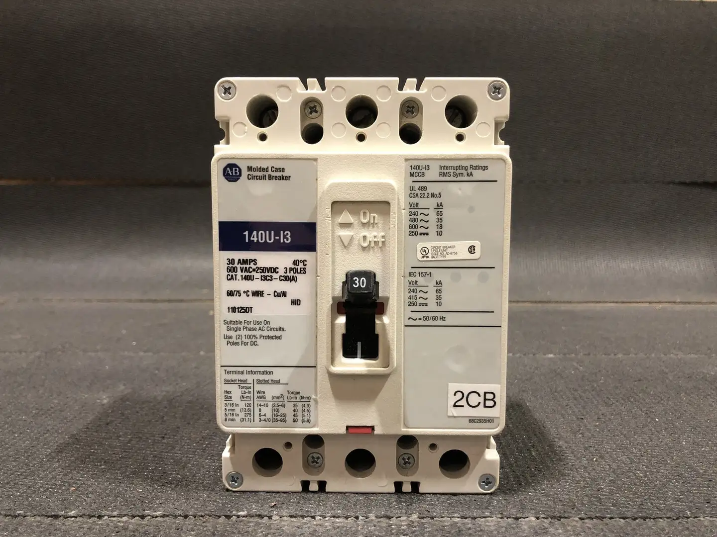 USED ALLEN-BRADLEY 140U-I3C3-C30