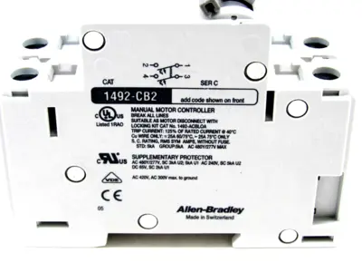NEW ALLEN BRADLEY 1492-CB2H100 CIRCUIT BREAKER SERIES C 1492CB2H100