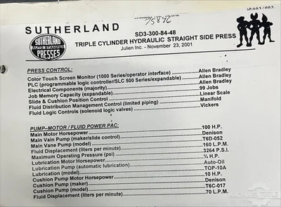 USED SUTHERLAND HD300