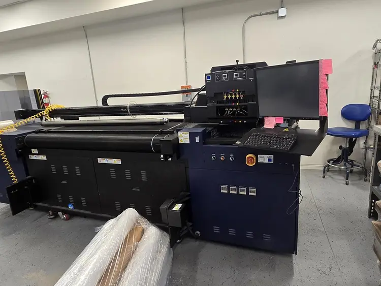 Used KONICA KONICA ACCURIOWIDE 160 WIDE FORMAT HYBRID UV LED INKJET PRINTER UV Printers Nevada US | Dawson Machinery #445543