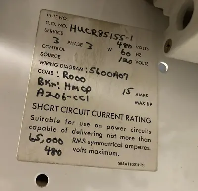 USED WESTINGHOUSE A200M1CAC