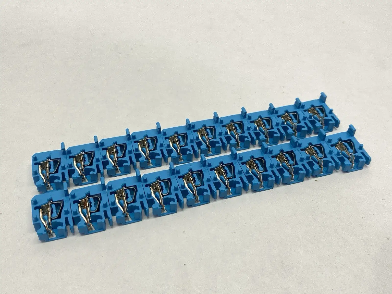1492-LS2-B | Allen Bradley  Spring Clamp Terminal Block Blue LOT OF 20 - Used