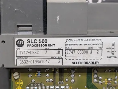 Allen Bradley 1747-L532/A SLC 500 Processor Unit Proc. Rev. 2 No Cover Used