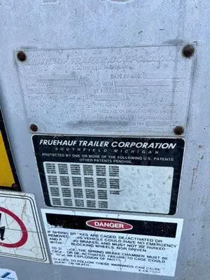 USED 1995 FRUEHAUF 40' END DUMP TRAILER