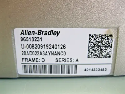 USED Allen-Bradley 20A-D022A0AYNANC0