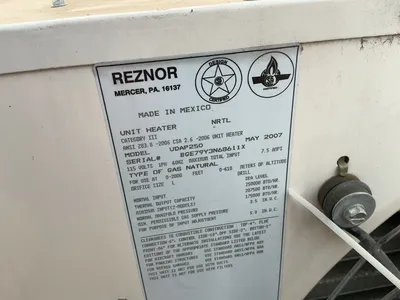 Used REZNOR UDAP250 Gas Heaters Michigan US | Miedema Asset Management Group #1313493