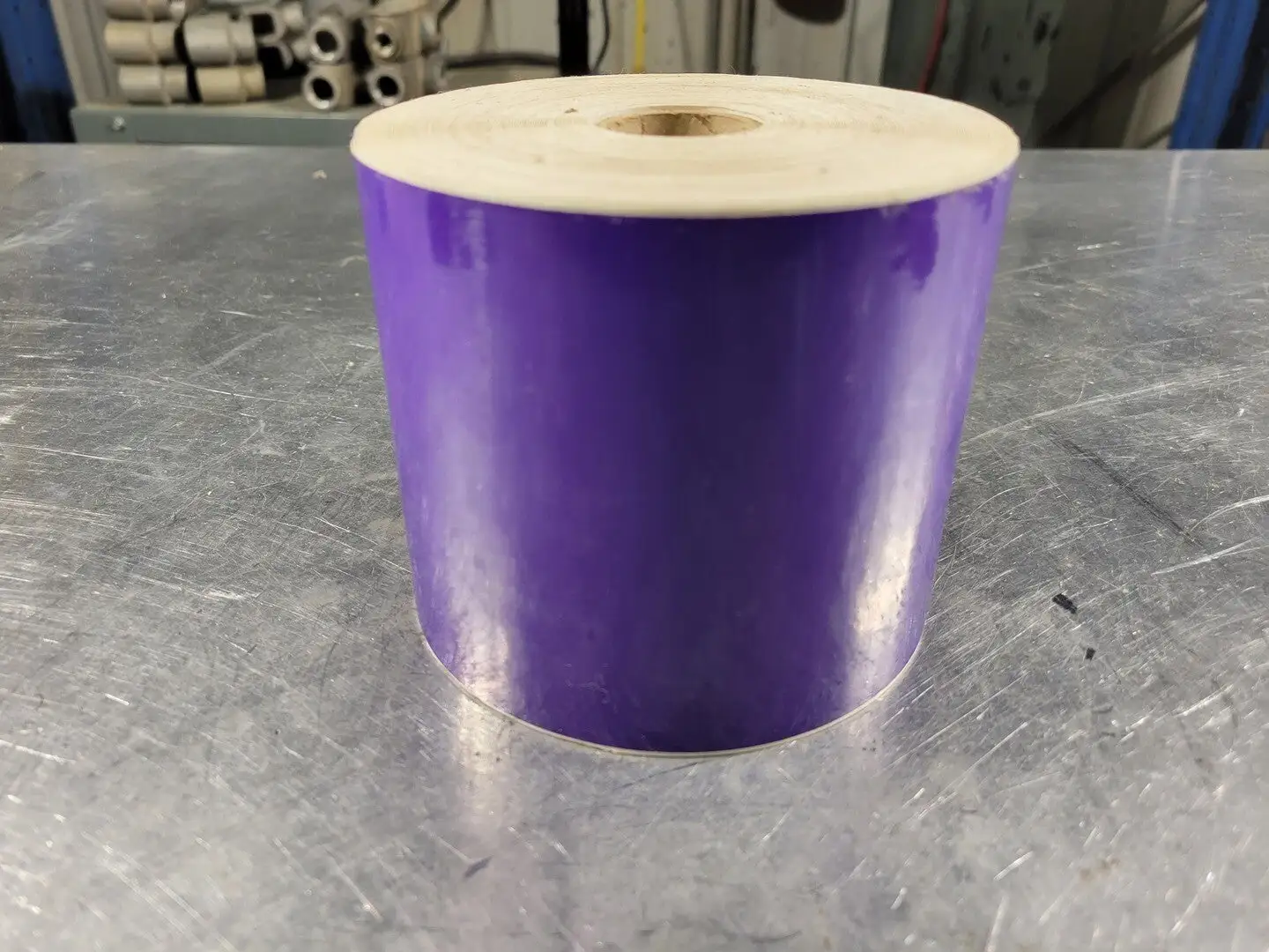 4 TTP-3.2 Mil, 4" x 140' Purple Vinyl Labelling Tape
