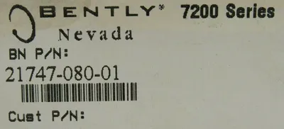 NEW BENTLY NEVADA 21747-080-01 EXTENSION CABLE 7200 SERIES 2174708001