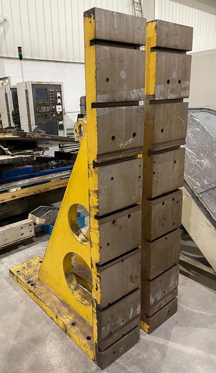 72″ X 12″ FABRICATED T-SLOTTED ANGLE PLATE PAIR