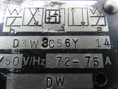 Parker D3W 3C56Y 14 Double Op Solenoid Directional Valve 3000 PSI Max 120V Coil