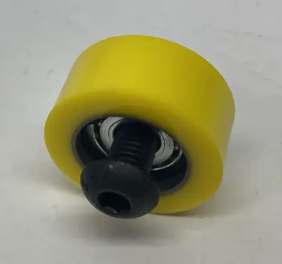 New | in-Stock None Abrasion-Resistant Threaded-Stud Idler Roller, 35A Yellow Duromet Construction Equipment Parts Michigan US | Maverick Industrial Sales #1396744