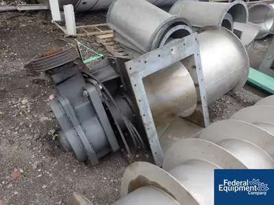 USED Asdor Limited 27"x 36' Asdor Vertical Screw Conveyor, S/S