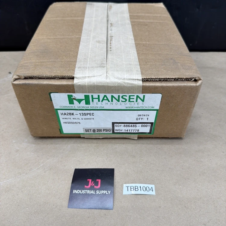 New | in-Stock Hansen HA2BK-13SPEC Miscellaneous MRO Indiana US | J&J Industrial Supply #927357