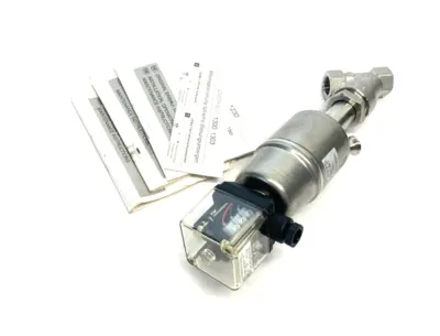 USED GEMÜ ANGLE SEAT GLOBE VALVE 2/2-WAY BODY