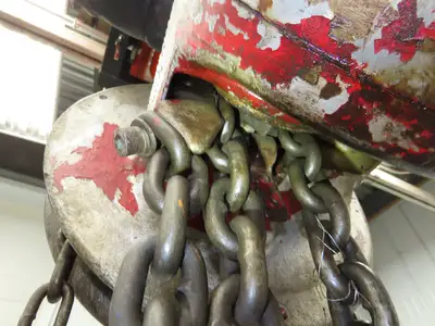 CM Cyclone Model M 1-1/2 Ton 3000Lb Manual Chain Fall Hand Hoist 15' Lift