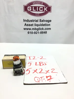 Allen-Bradley 800T-QT10 Push Button Amber Pilot Light