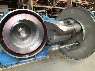 Krauss-Maffei HZ 125/3.2 SiD peeler centrifuge, 316SS.