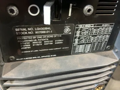 Used MILLER DYNASTY 200 PORTABLE AC/DC TIG AND STICK INVERTER WELDER Tig Welders Michigan US | Miedema Asset Management Group #1424976