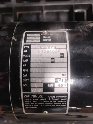 BODINE ELECTRIC COMPANY 42X3BEPH General Purpose Motors | ESS Industrial Equipment Sales (6)