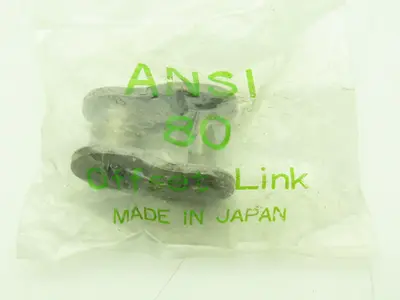 Ansi #80 Roller Chain Offset Link Lot of 20