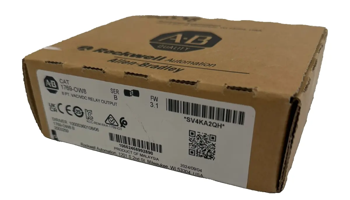 ALLEN BRADLEY 1769-OW8 SER B COMPACTLOGIX 8 PT RELAY OUTPUT MODULE NEW, SURPLUS