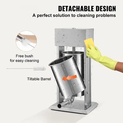 Electric Sausage Stuffer 15L Variable Speed Sausage Maker Stainless Steel * HAS FOOT PEDAL