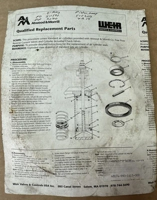 NEW Weir 48174-990-1415-000