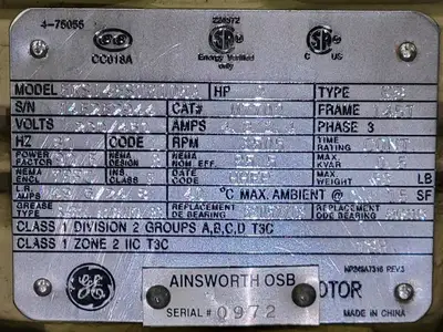USED GE MOTORS 5KS145STE105A