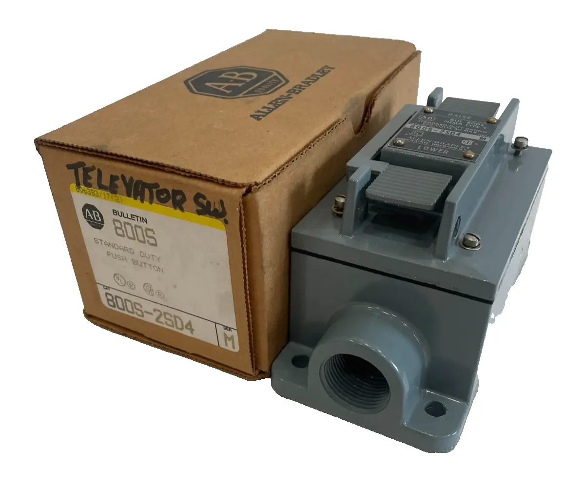 ALLEN BRADLEY 800S-2SD4 STANDARD DUTY PUSH BUTTON SER. M 800S2SD4 NEW, SURPLUS