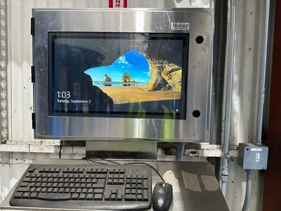 Computer with Stainless Protection Cover