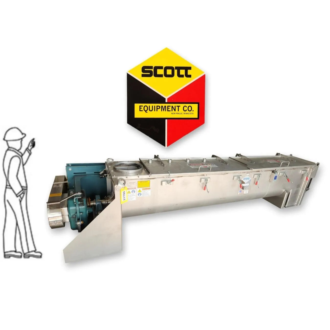 New | in-Stock SCOTT EQUIPMENT CO. TB1610SS Paddle Mixers West Virginia US | JM Industrial #1349112